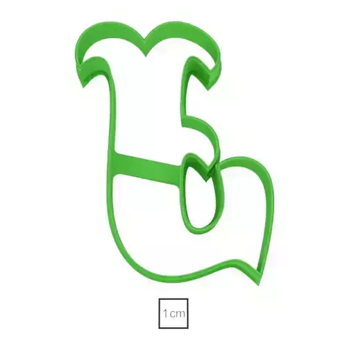 Letter J cookie cutter for professional