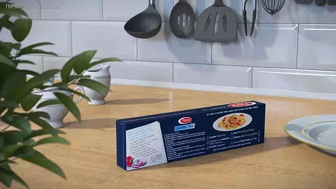 Spaghetti Packaging Box 3D model 3