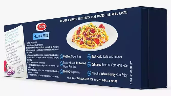 Spaghetti Packaging Box 3D model 6