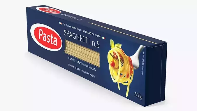 Spaghetti Packaging Box 3D model