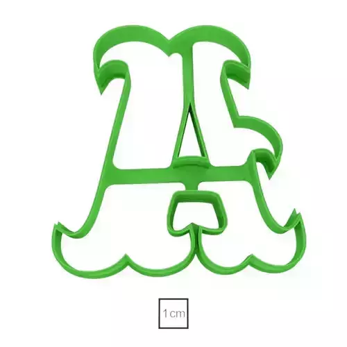 Letter A cookie cutter for professional