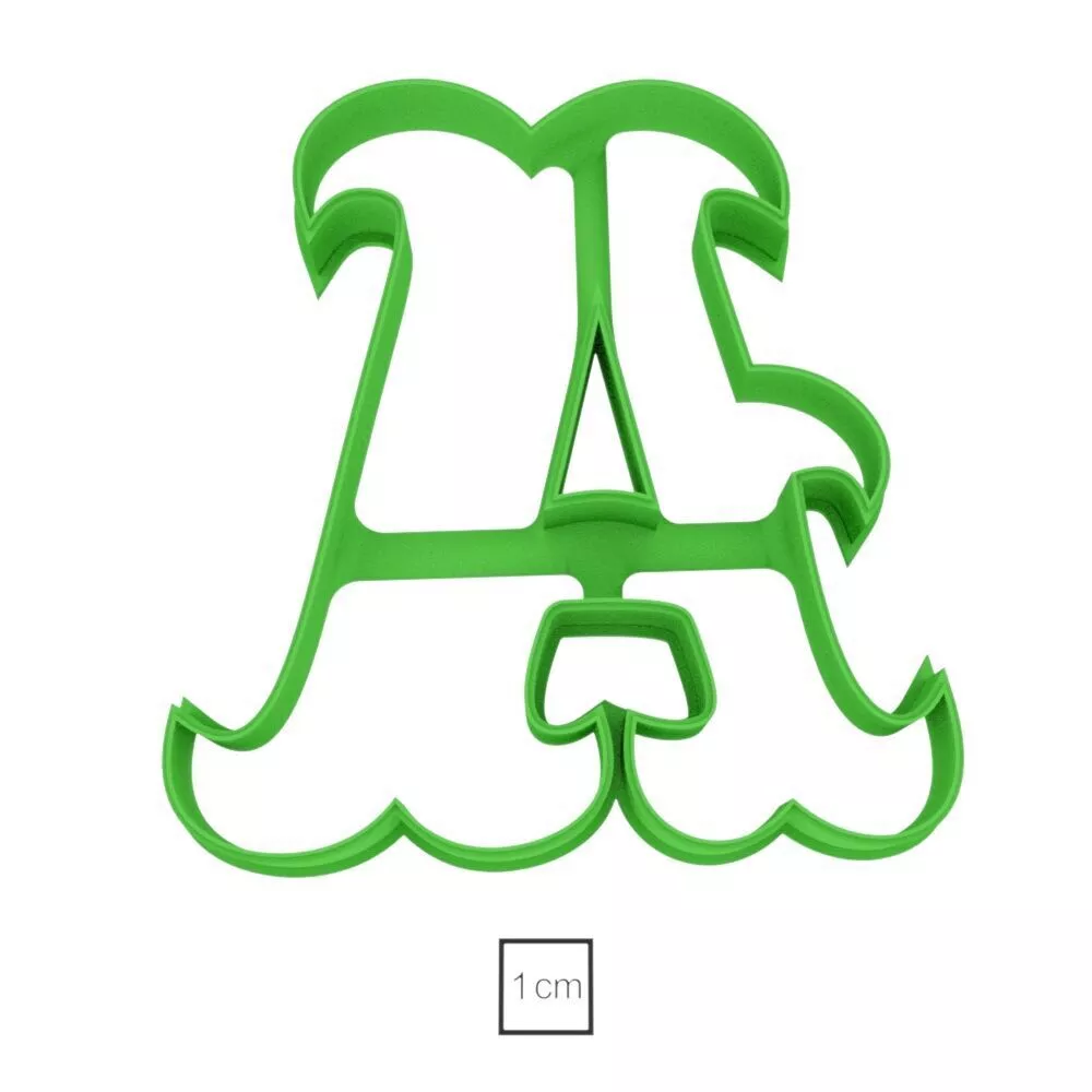 Letter A cookie cutter for professional Free 3D print model