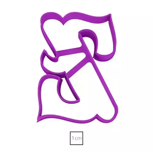 Letter Z cookie cutter for professional