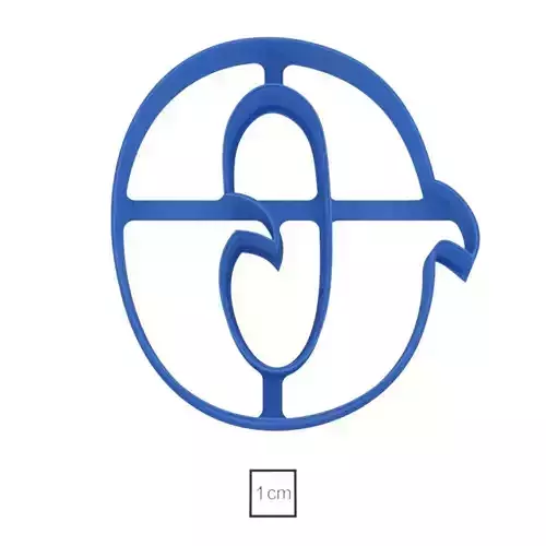Letter O cookie cutter for professional