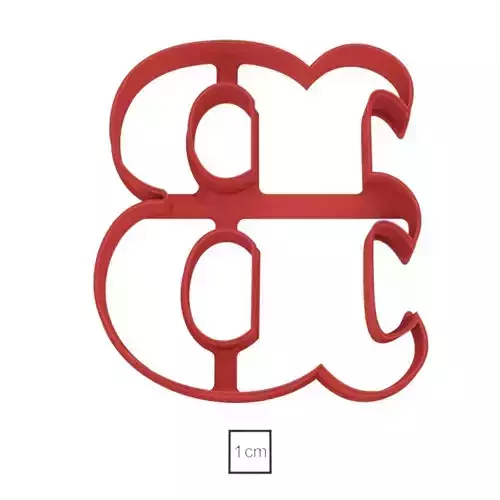 Letter B cookie cutter for professional