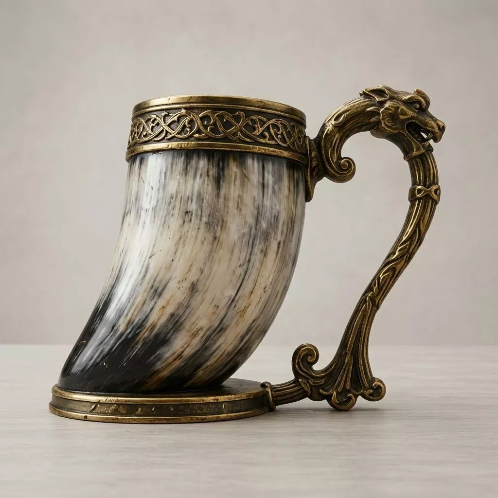 DRAGON HORN MUG STL 3D print model