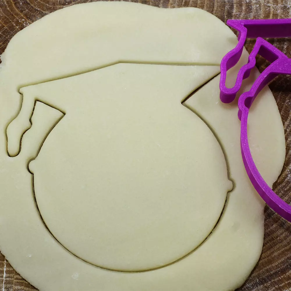 Academician in a hat cookie cutter for professional Free 3D print model_0