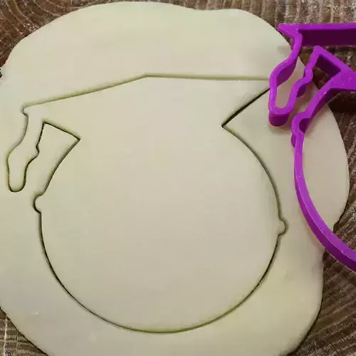 Academician in a hat cookie cutter for professional