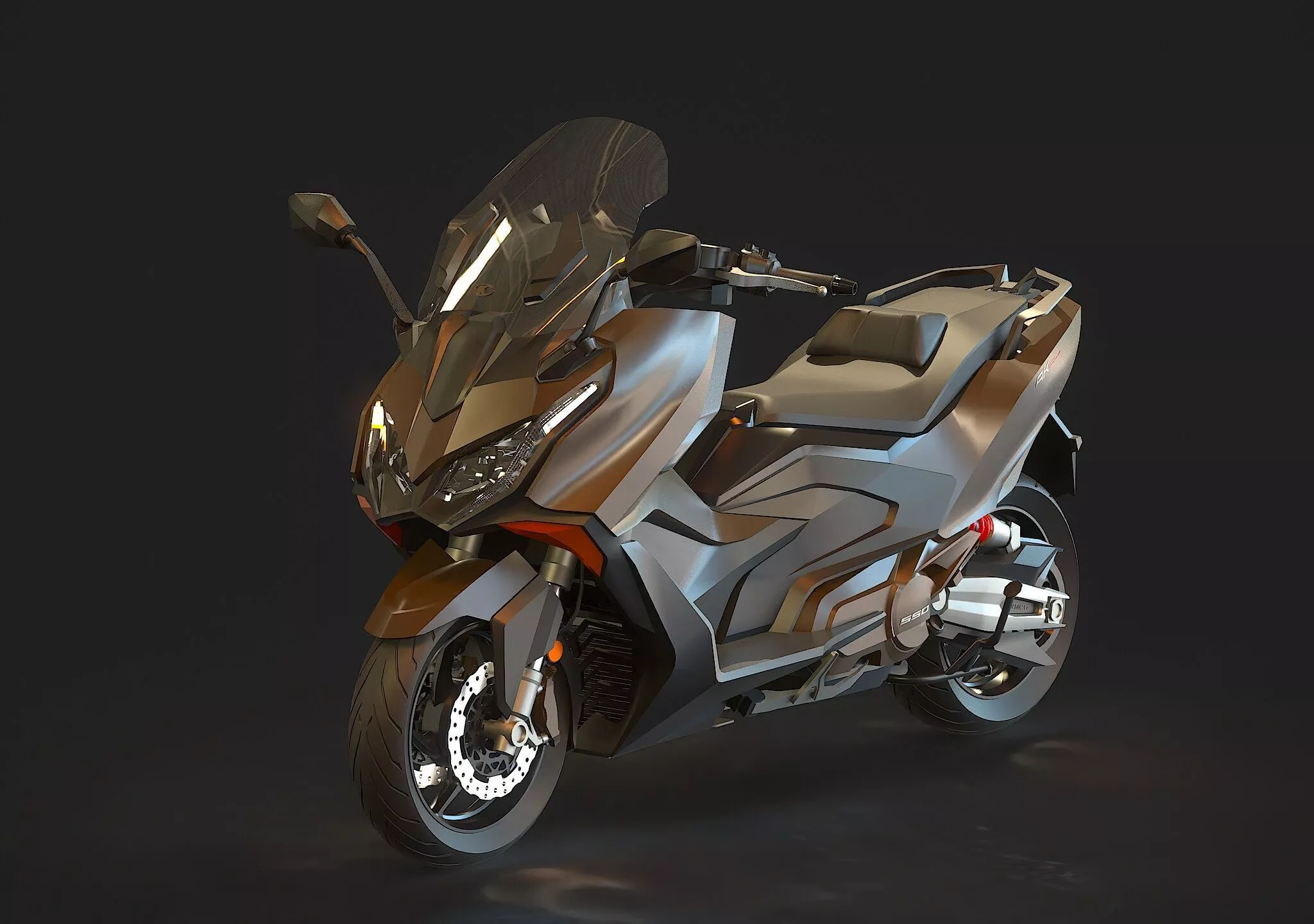 Base model Kymco AK 550 Premium 2024 3D model