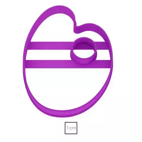 Palette with a hole cookie cutter for professional