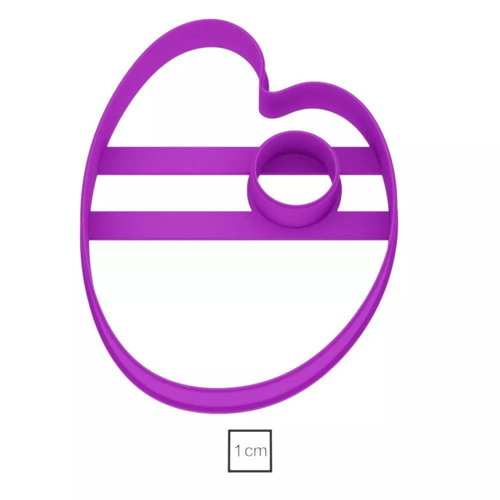 Palette with a hole cookie cutter for professional Free 3D print model