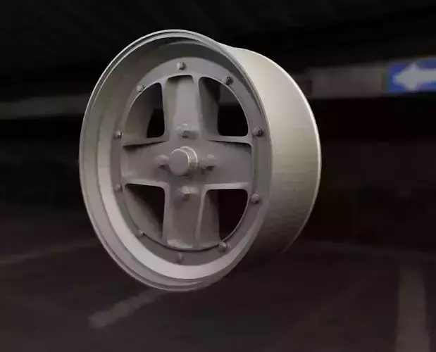 seat127 wheel in parking garage 3D print model