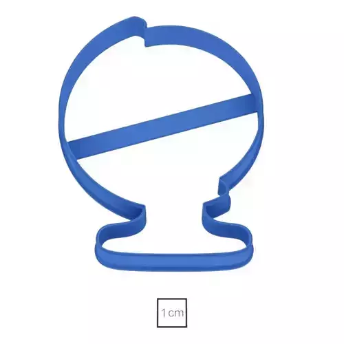 Globe cookie cutter for professional