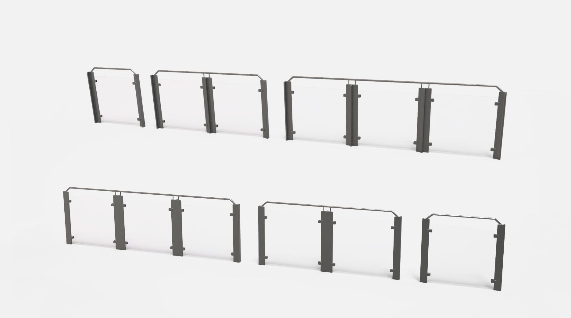 sci-fi Railing 2 3D model_7