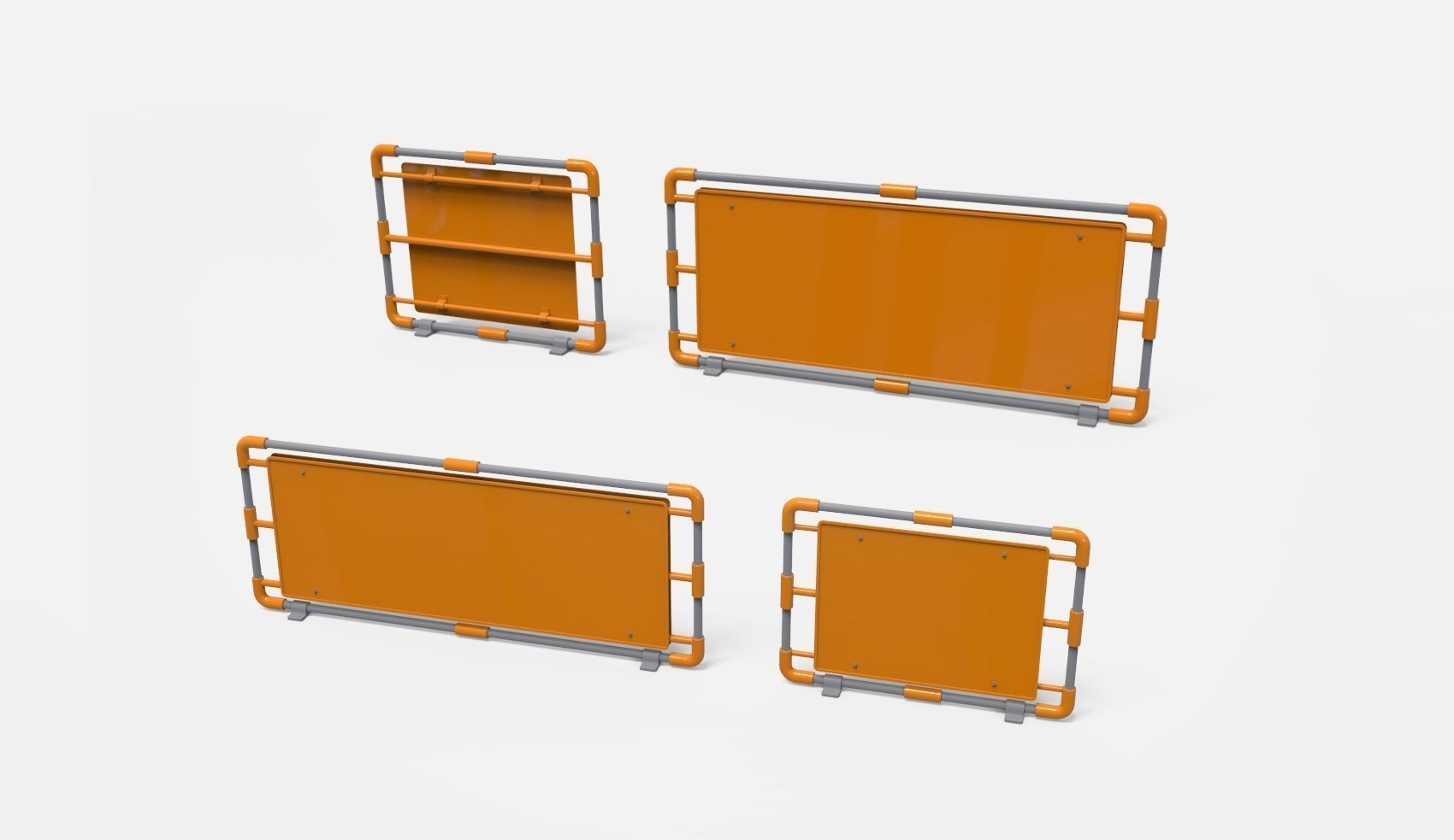 sci-fi Railing 2 3D model_3