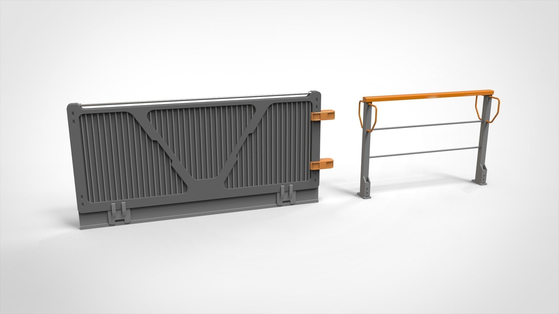 sci-fi Railing 2 3D model_14