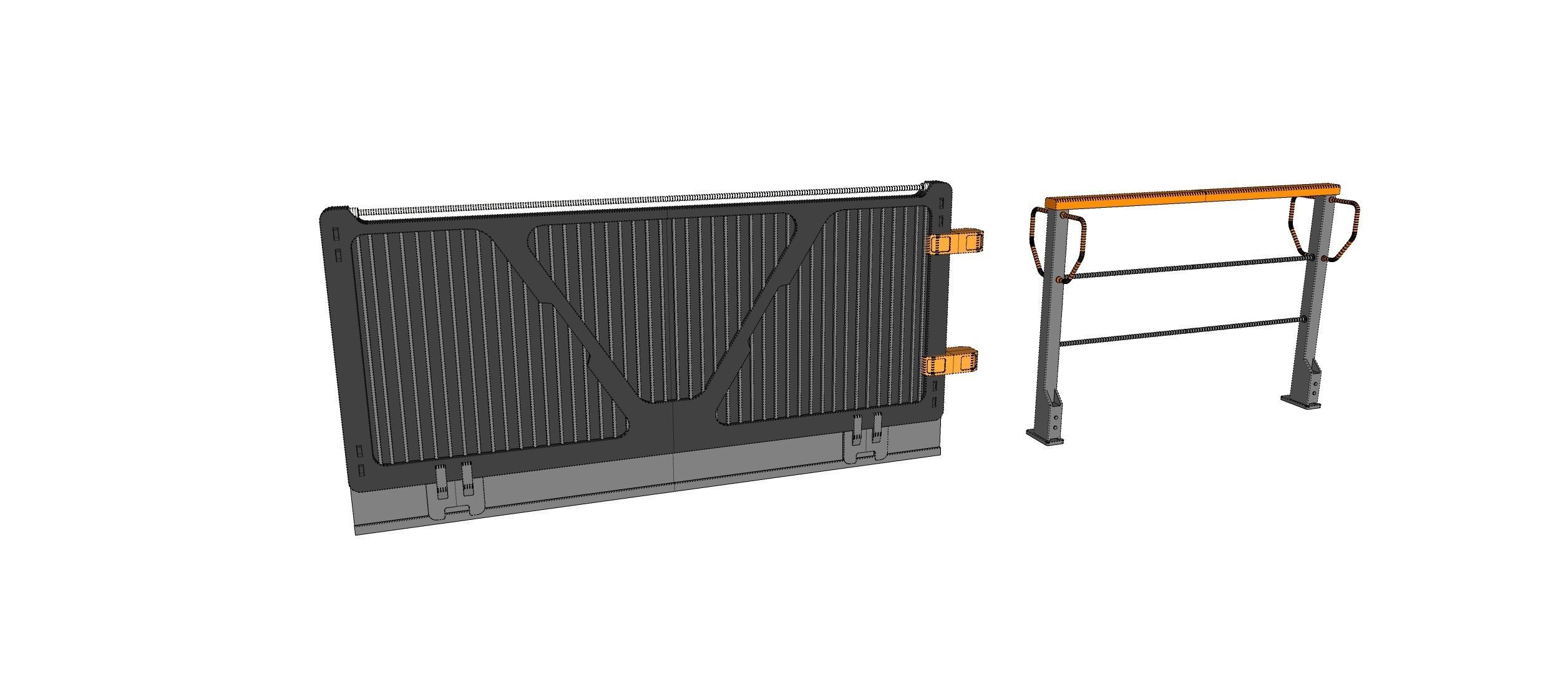 sci-fi Railing 2 3D model_17