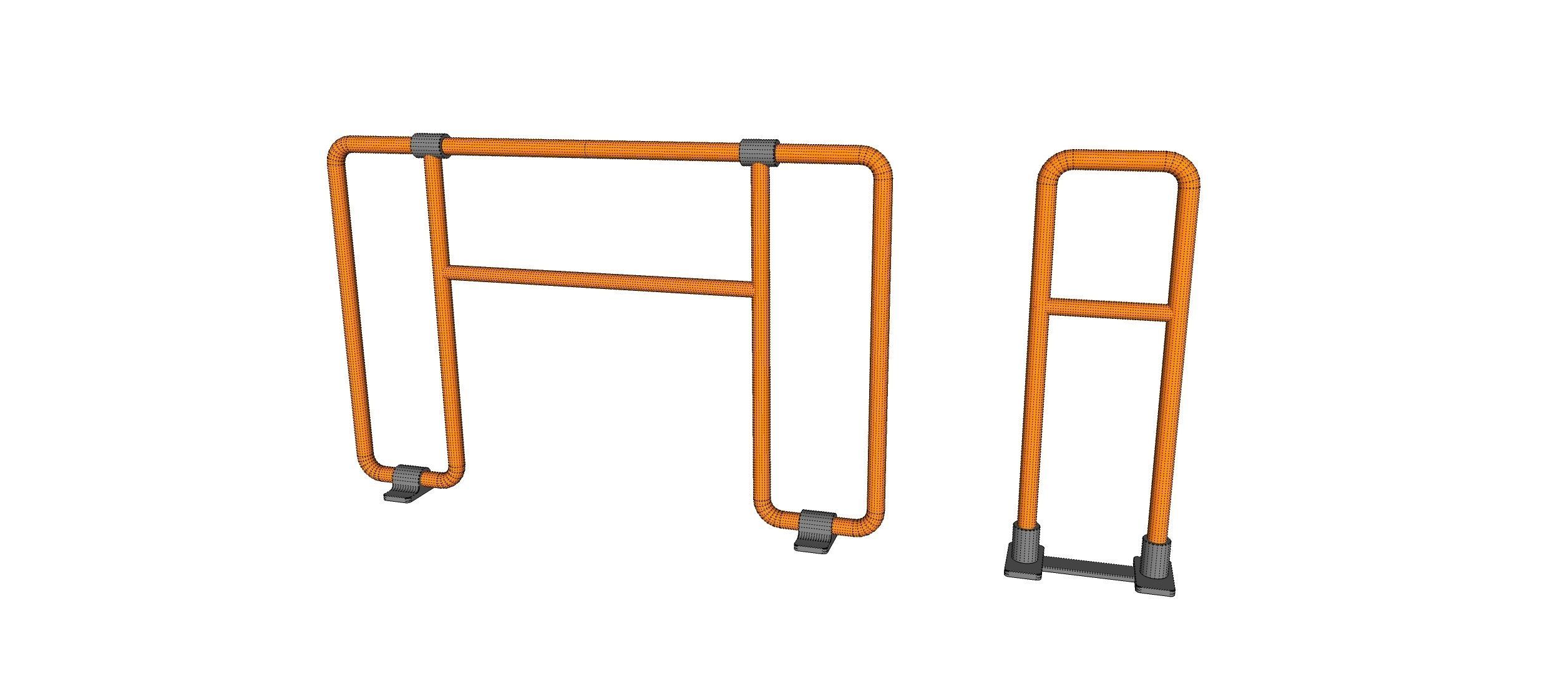 sci-fi Railing 2 3D model_25