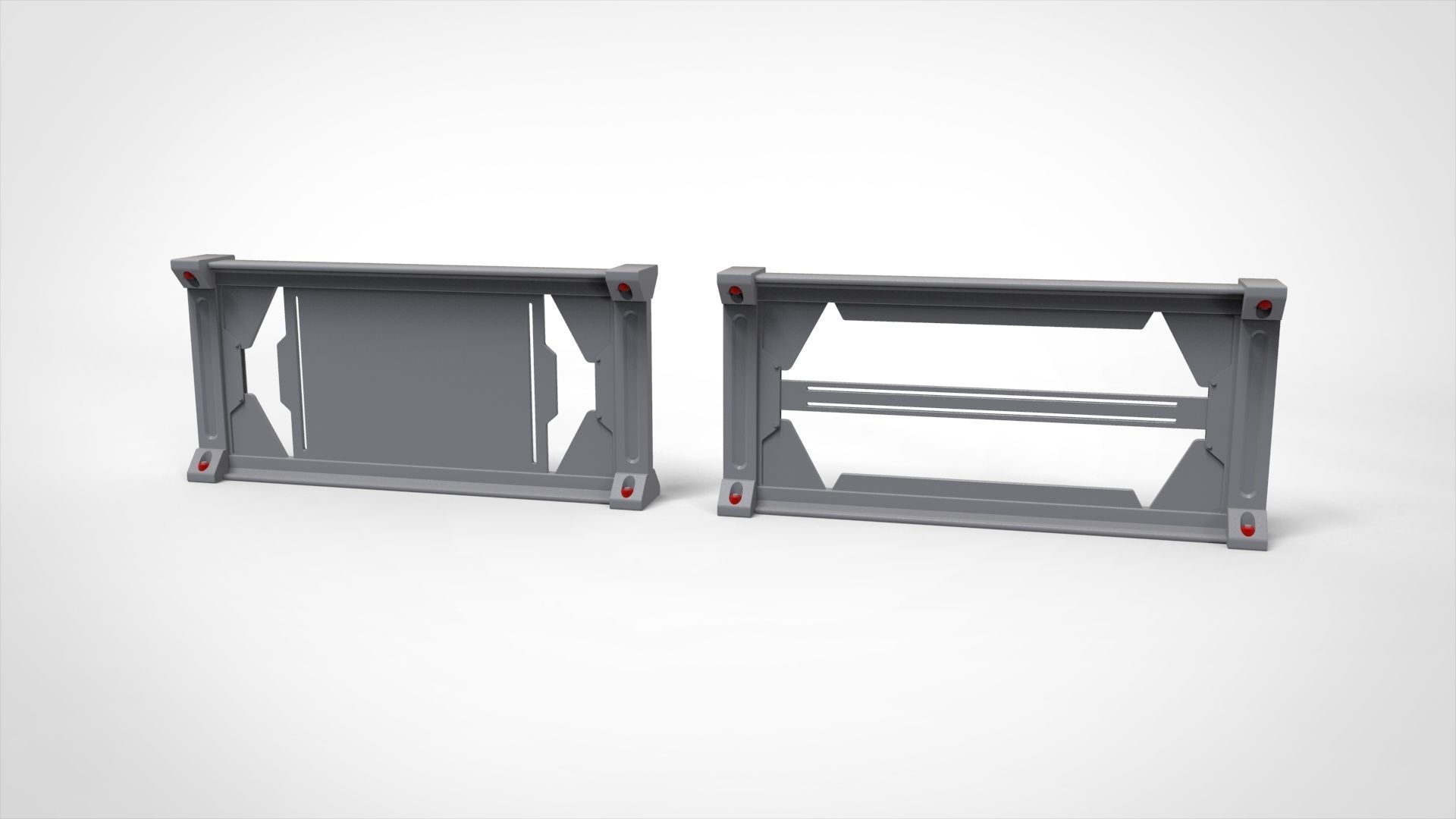 sci-fi Railing 2 3D model_5