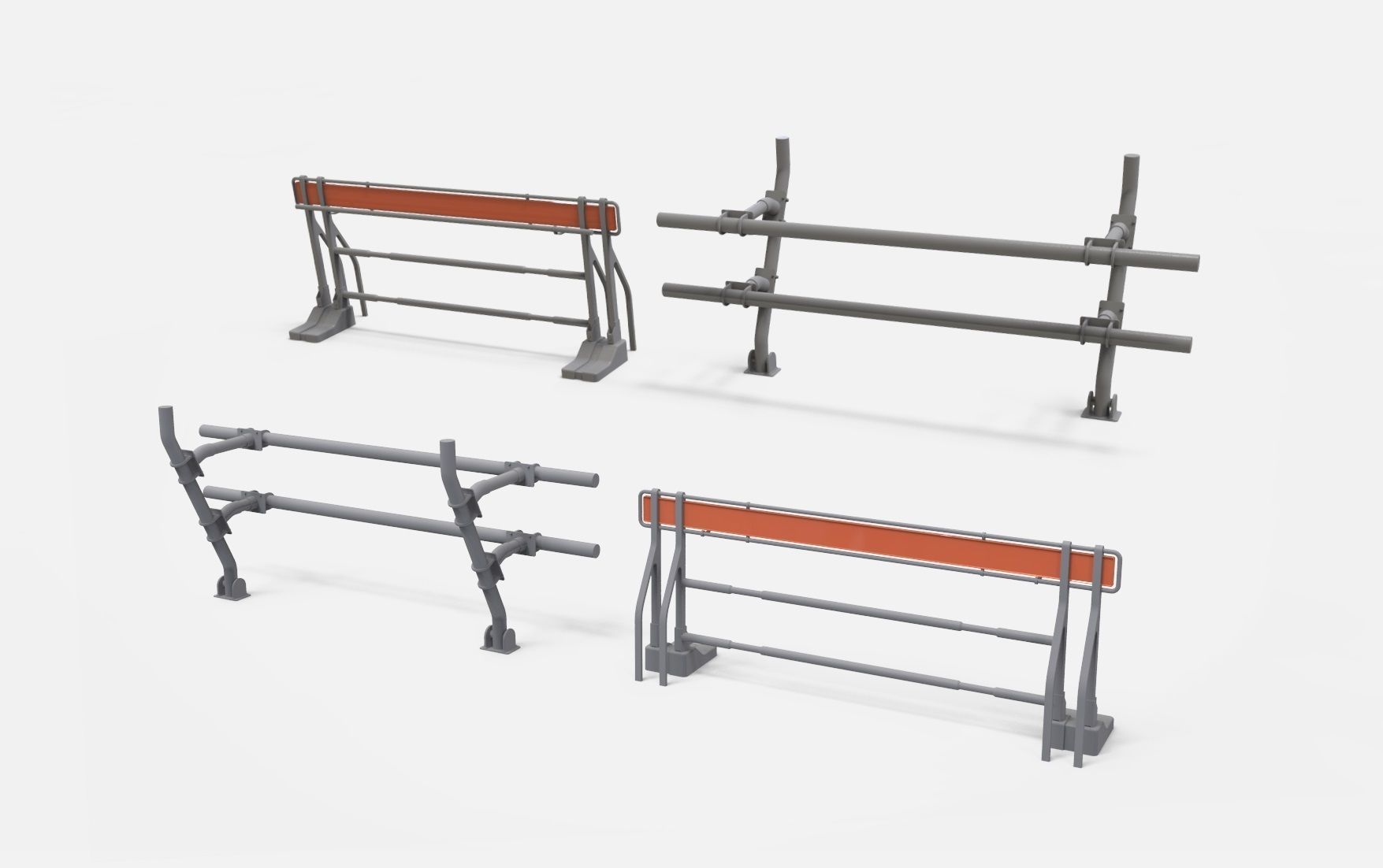 sci-fi Railing 2 3D model_4