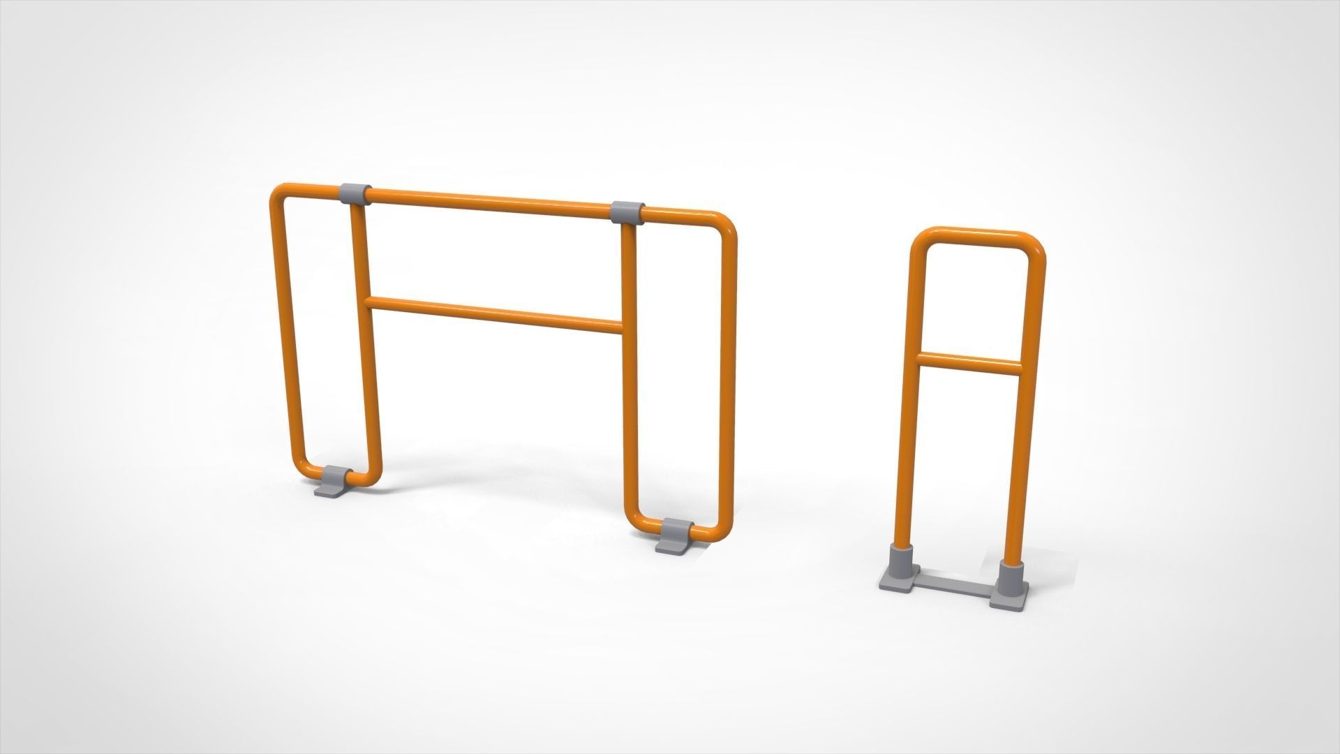sci-fi Railing 2 3D model_12