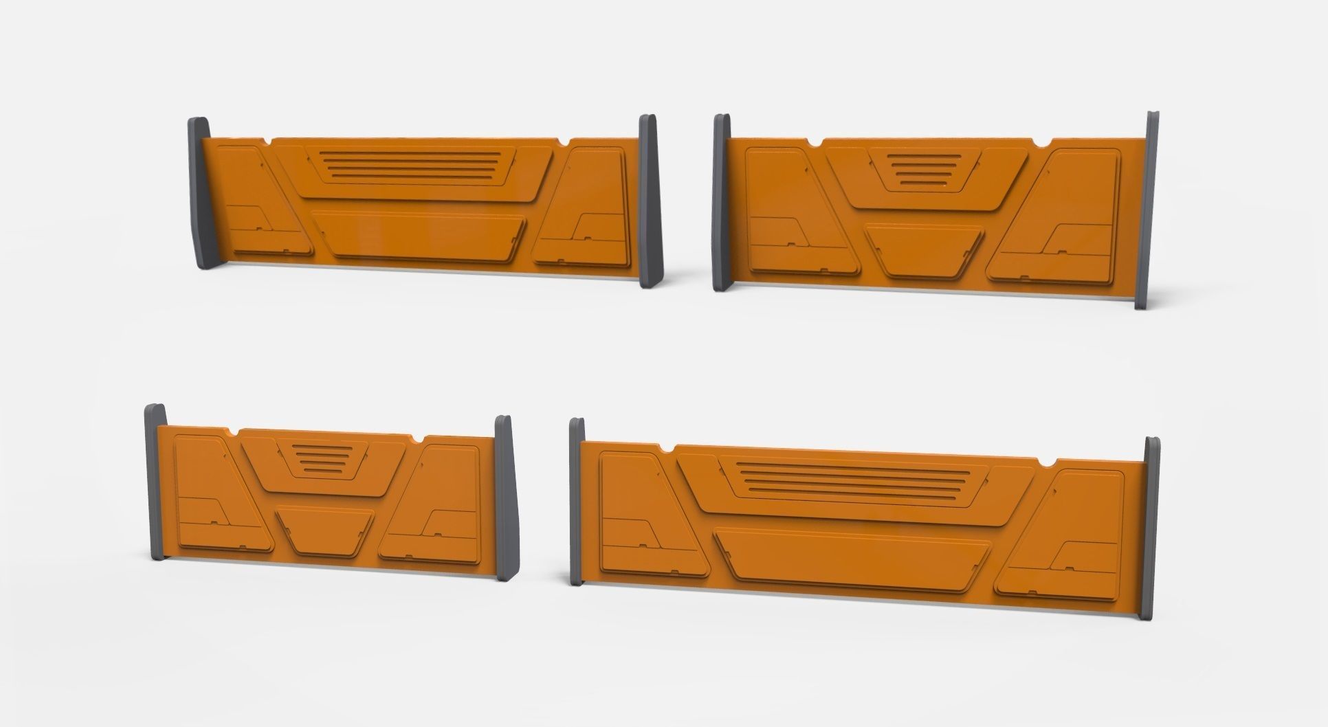 sci-fi Railing 2 3D model_8