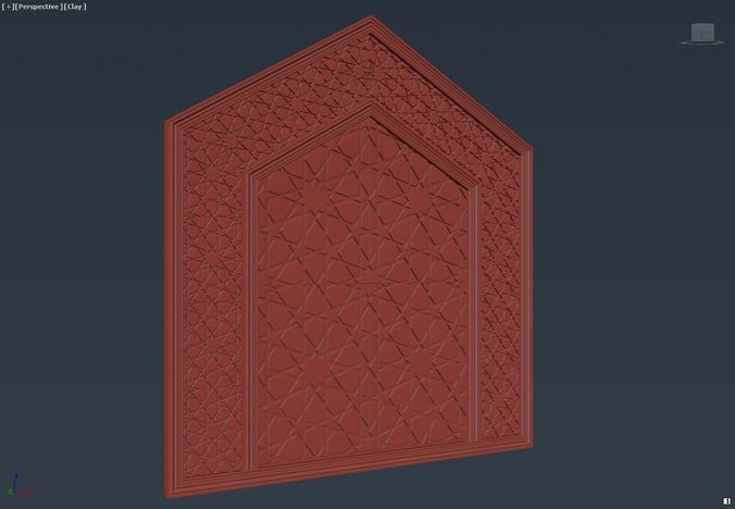 Back Wood Panel 3D model