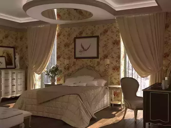 Savio Firmino Bedroom Full Scene 3D model