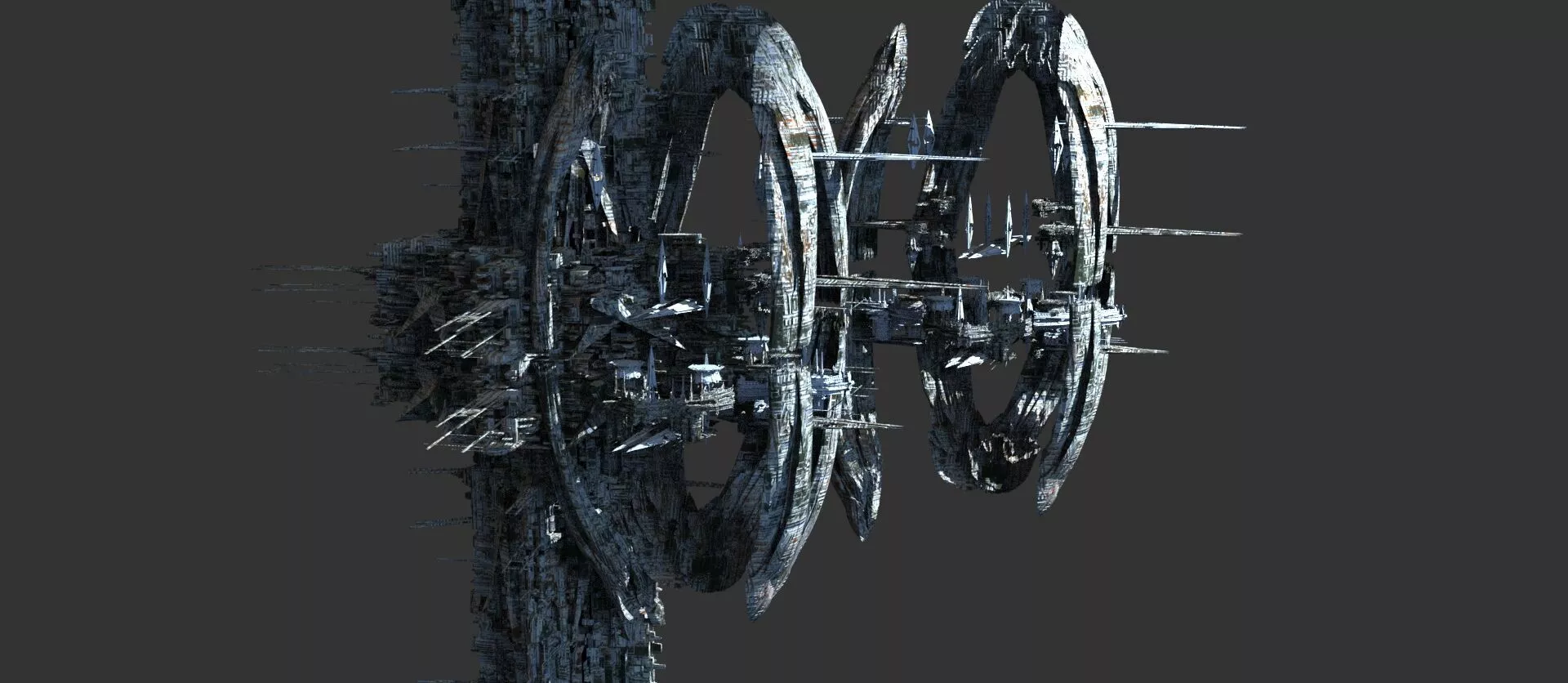 Starship heraldry garden array collection 3D model