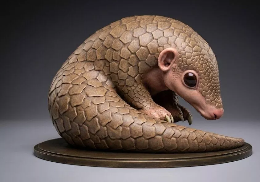 Basil the Pangolin 3D print model