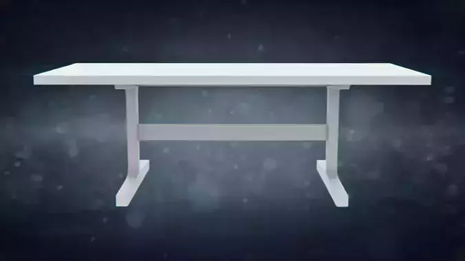 Wood Trestle Table for BDDW