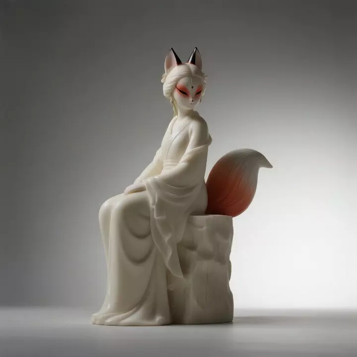 4300 Fox Spirit Woman in Pu Song Ling Style STL DND 3D 3D print model