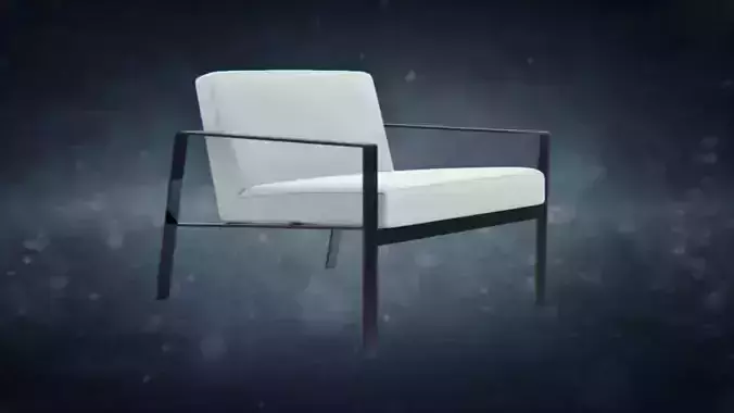 Fender Chair for Simon James Design Low-poly 3D model
