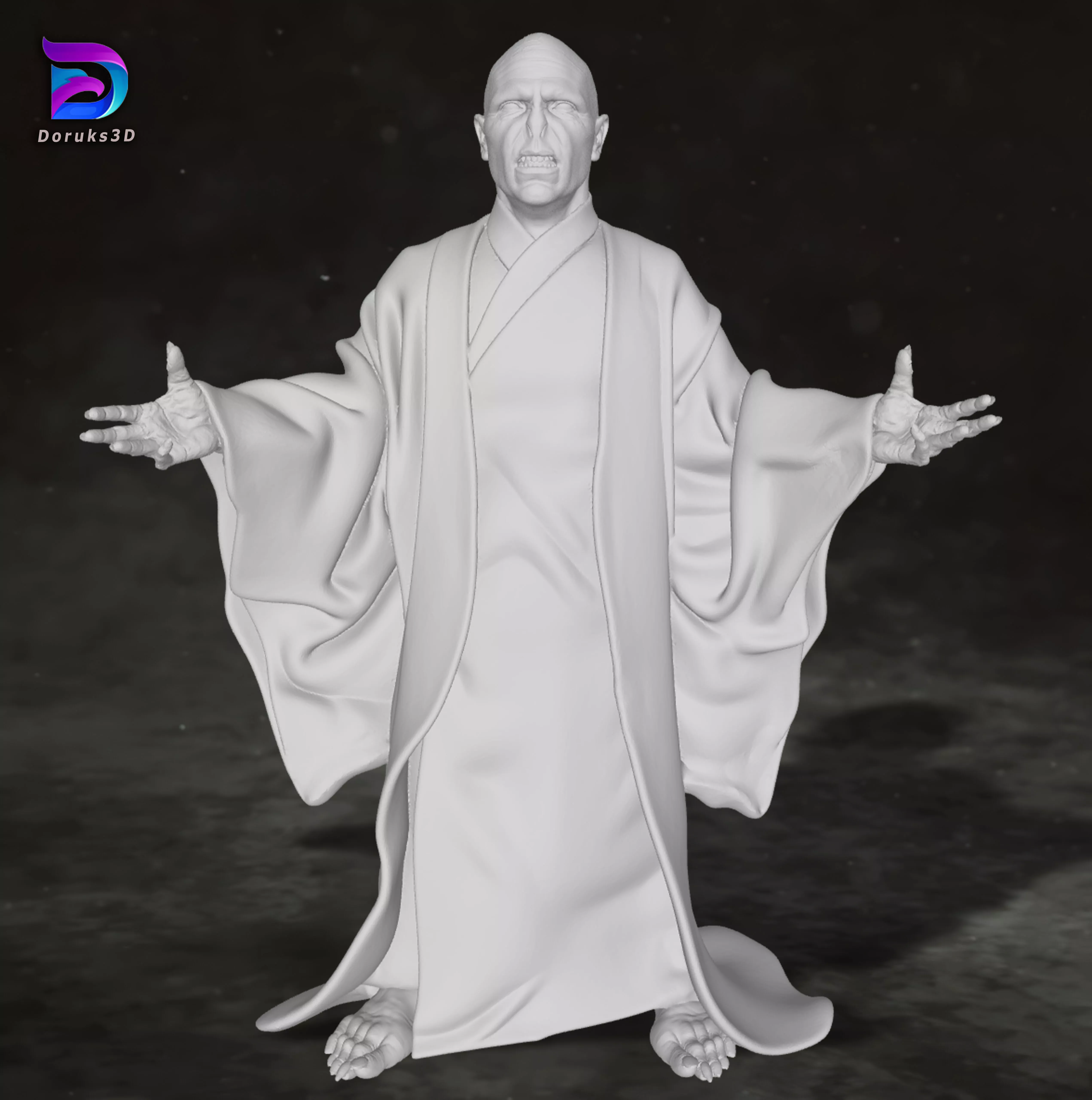 Harry Potter Lord Voldemort Action Figures Custom 3D print model