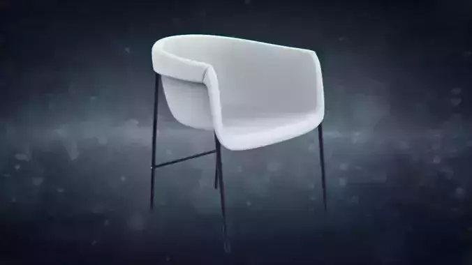 Careem Chair by Karim or Kareem Rashid Low-poly 3D model