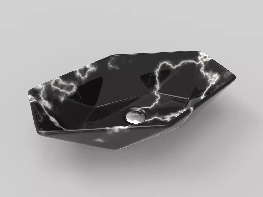Hexagonal basin 3D model