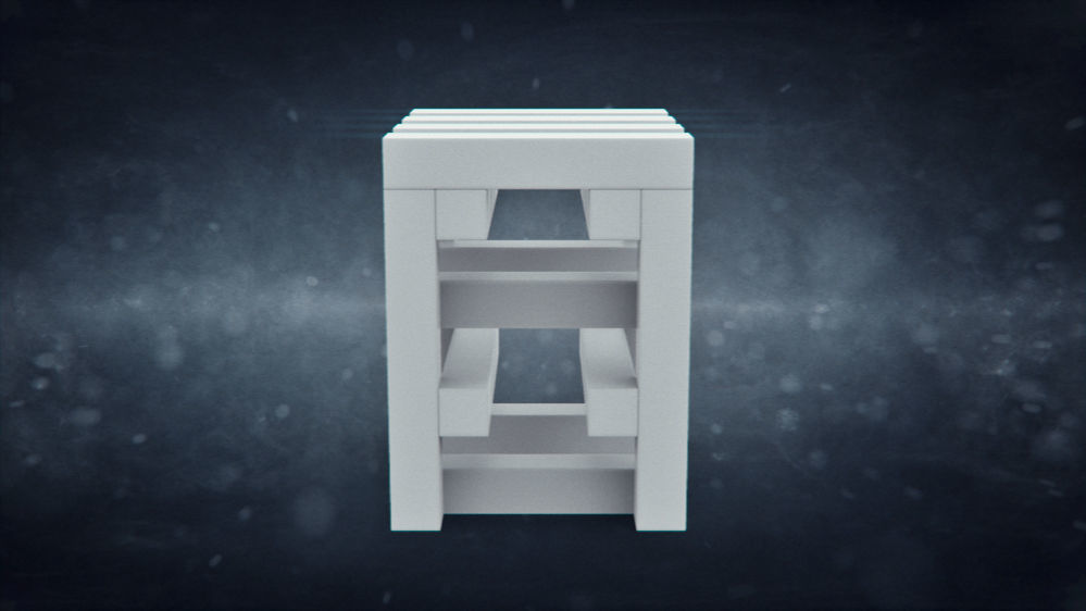 Stool by Erik Olovsson for Studio E O Low-poly 3D model_3