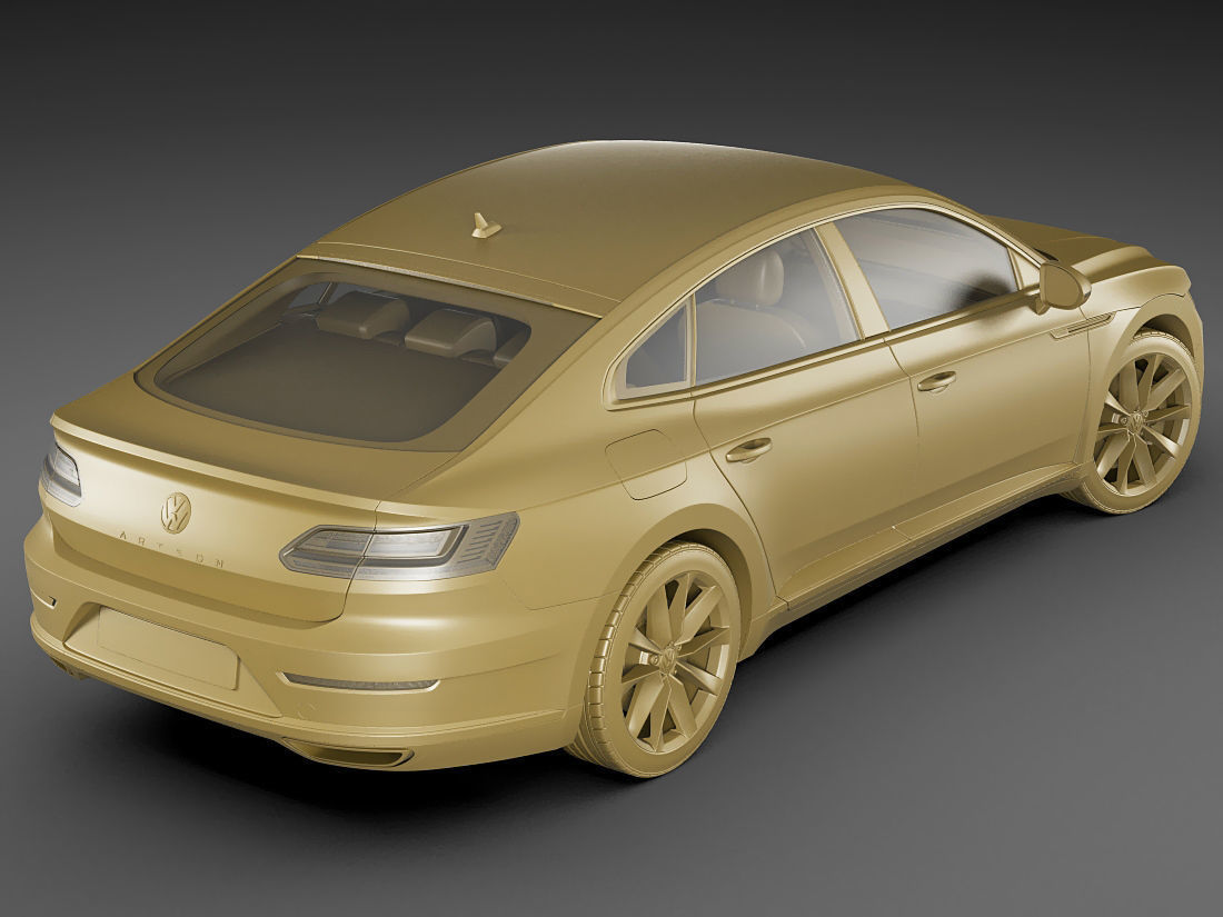 VW Arteon 2018 3D model_16