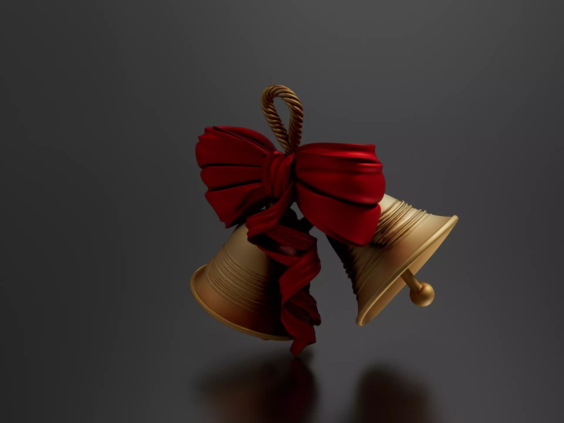 Christmas bell 2 3D print model