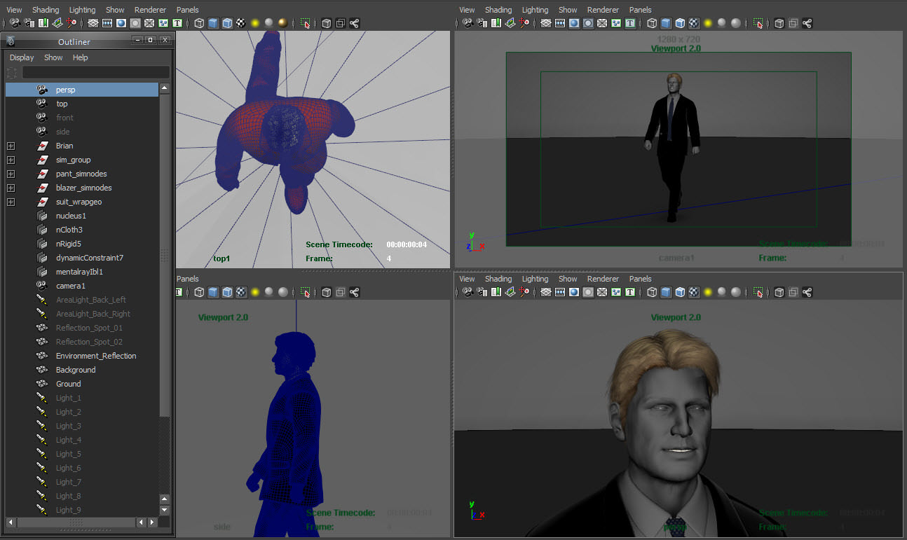 Animated Male Brian v2 0 3D model_14