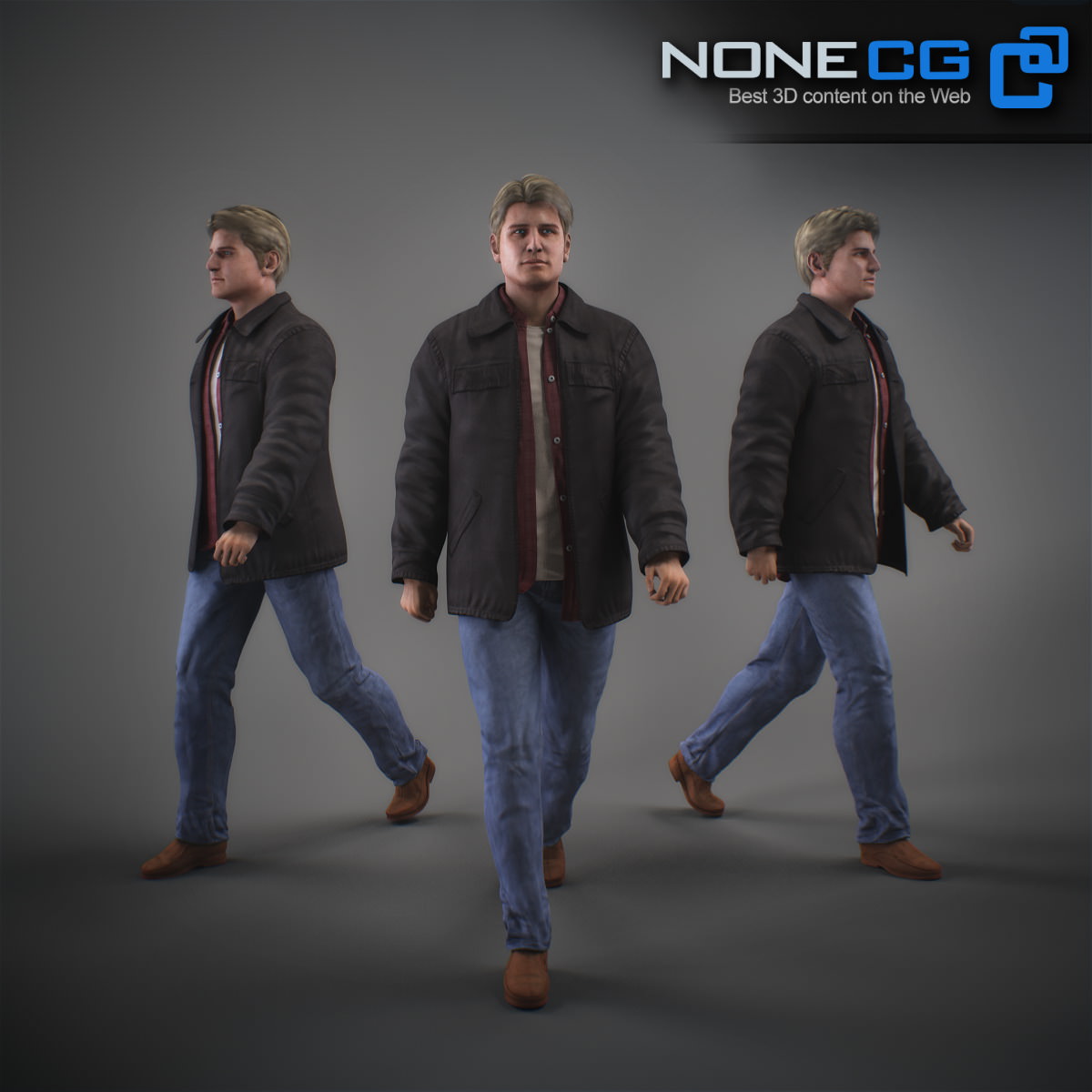 Animated Male Brian v2 0 3D model_2