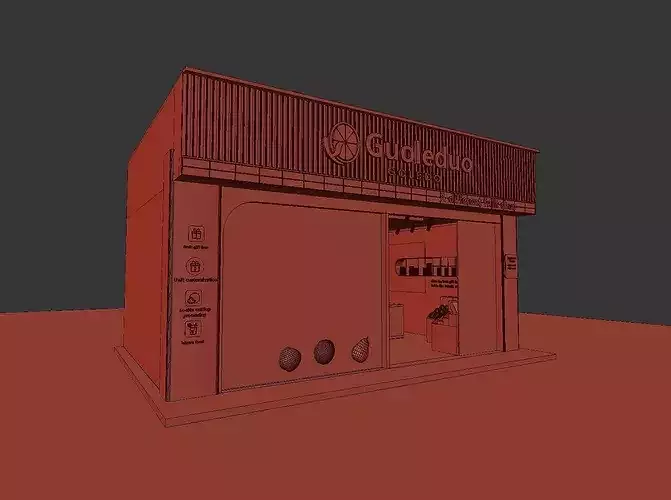 Supermarket - Vegetables - Fruit Store 3D model 5
