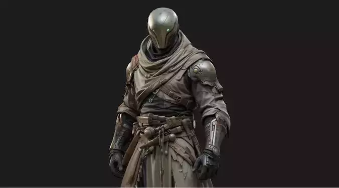 Sci-Fi Cyber Paladin