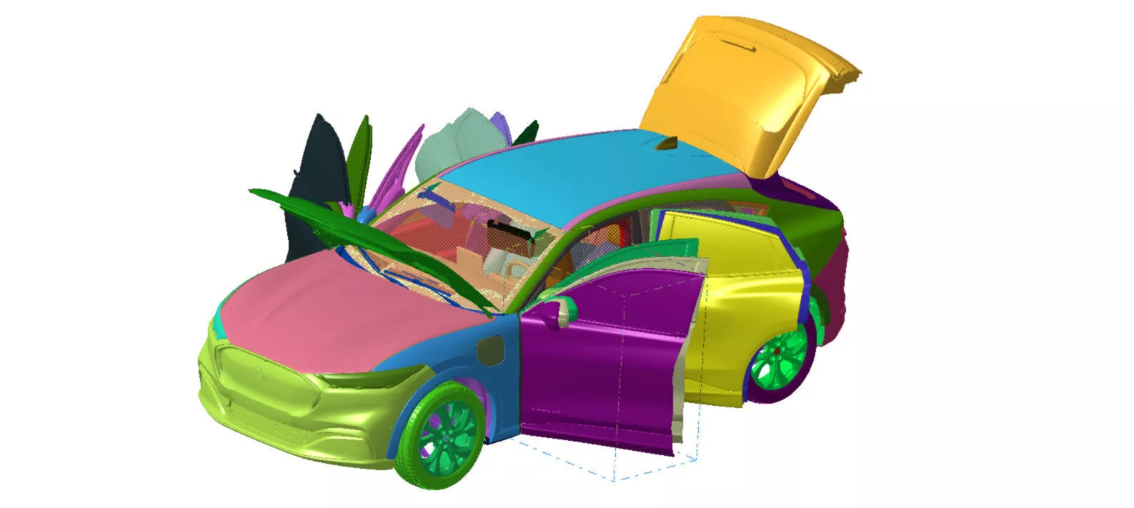 Mustang Mach-E First Edition 2021 Vehicle 3d scan model 3D model