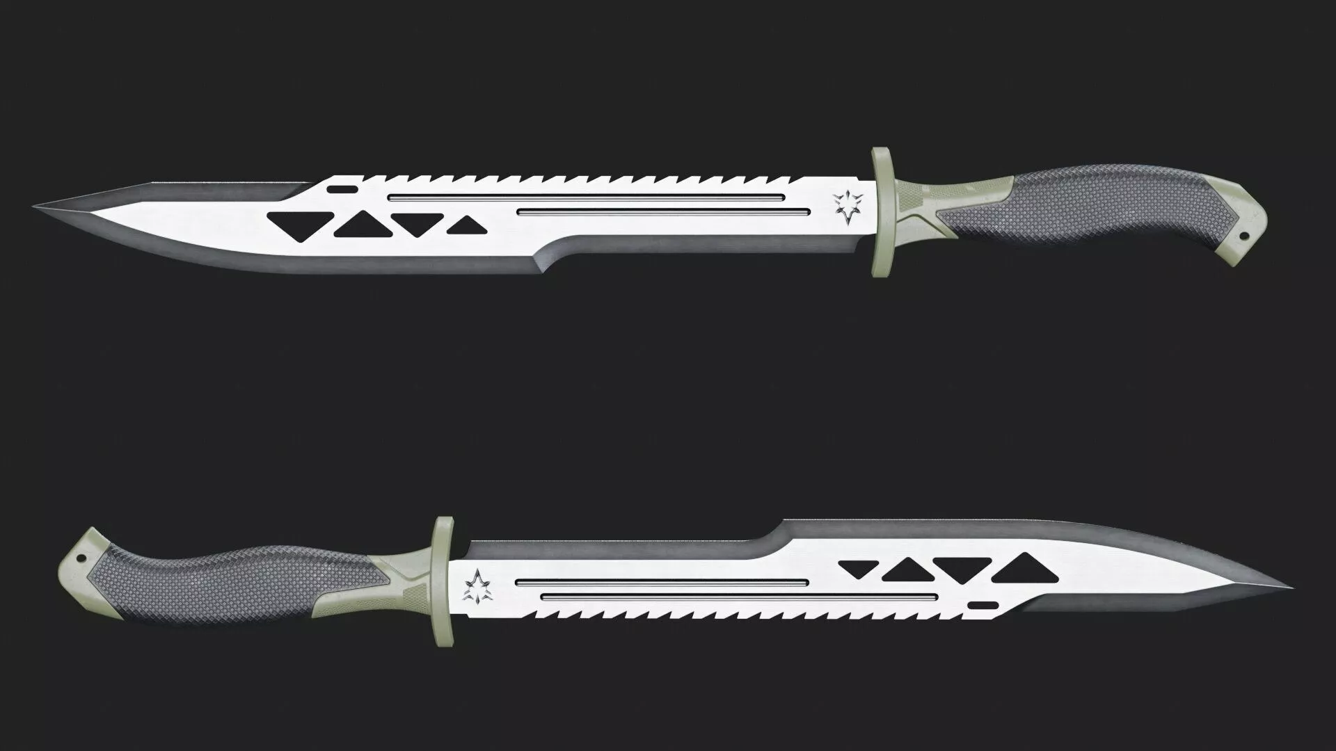 Machete-Gear Low-poly 3D model