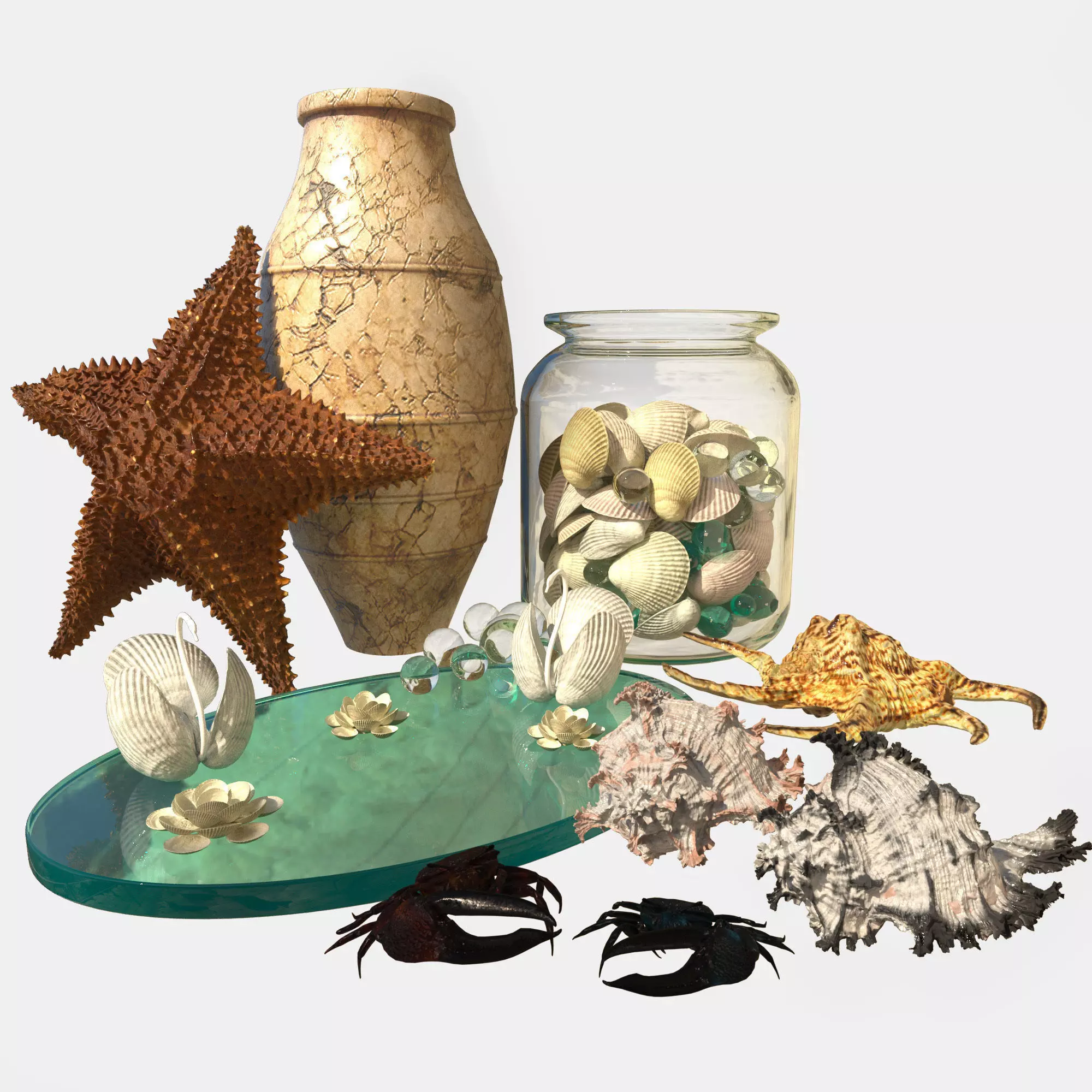 Sea Set starfish 3D model_0
