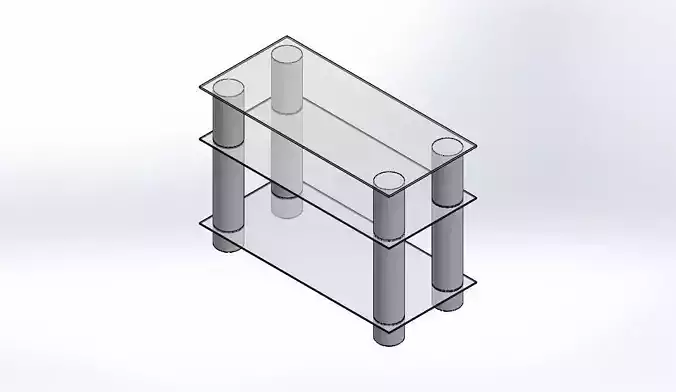 TABLE glass tv stand