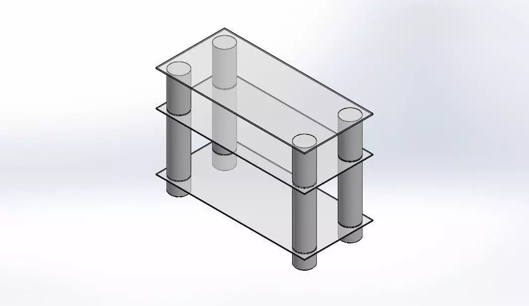 TABLE glass tv stand 3D print model