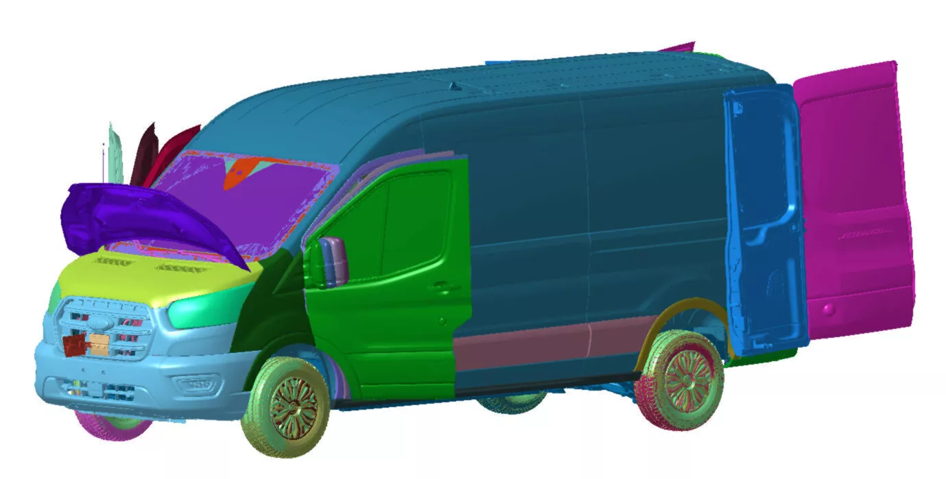 Transit Electric 2022 Vehicle 3d scan model 3D model