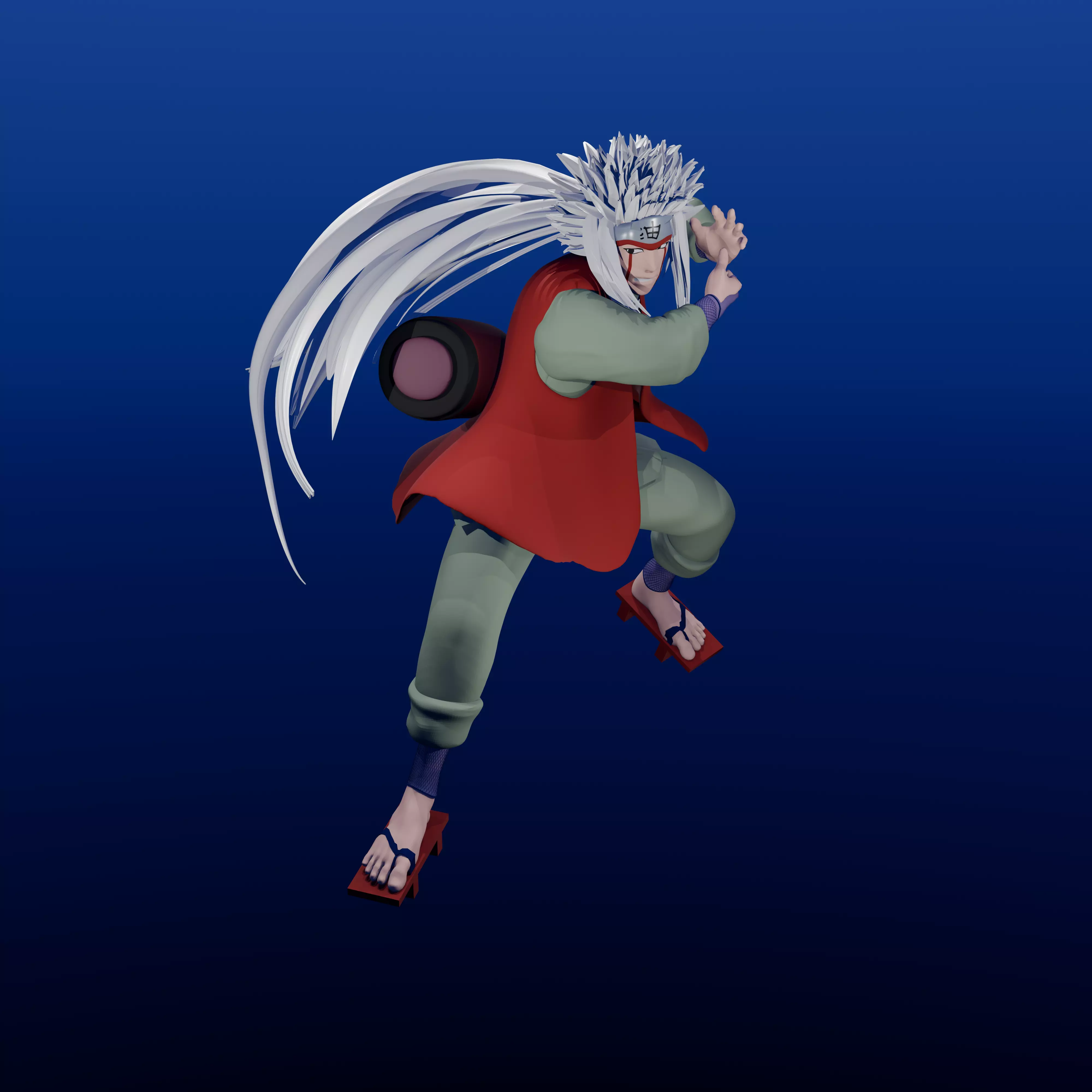Inspired by Jiraiya from Naruto 3D print model